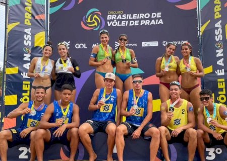 Definidos os campeões da etapa sub-19 do Circuito Brasileiro de Vôlei de Praia em Campo Grande