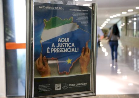 Trabalho presencial no Judiciário de MS está acima da média nacional