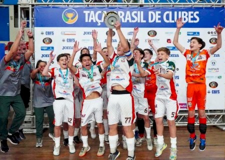 Equipe catarinense sagra-se bicampeã da Taça Brasil Sub-15 de futsal masculino