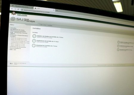 TJ-MS emite certidões negativas no portal
