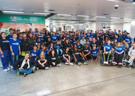 Com 118 pessoas, seleção de MS embarca para a etapa regional das Paralimpíadas Escolares