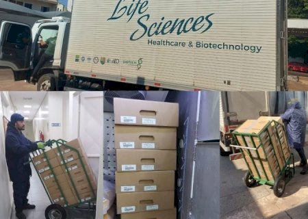 Primeiro envio de plasma de MS para medicamentos é feito pelo Hemosul ao Hemobrás