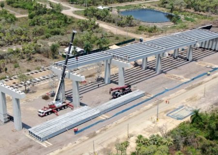 Ponte da Bioceânica está 43,6% concluída nas duas margens