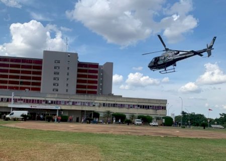Com uso de helicóptero, HRMS e Sejusp auxiliam treinamento de hospital