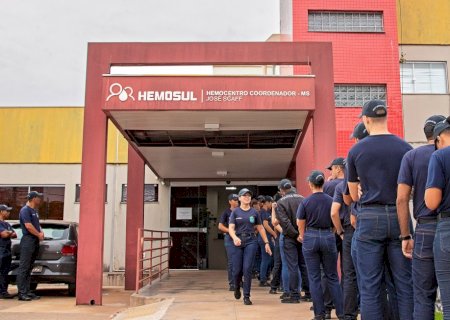 Alunos Soldados da PMMS unem-se em Campanha de Doação de Sangue e Medula Óssea