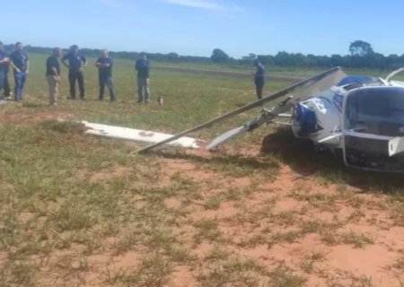 Helicóptero da Casa Militar do Governo de MS sofre acidente