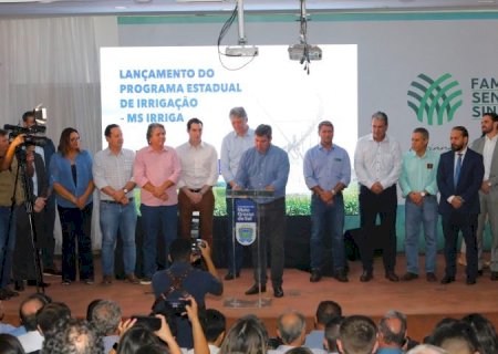 Estado lança programa para aumentar área irrigada e produção