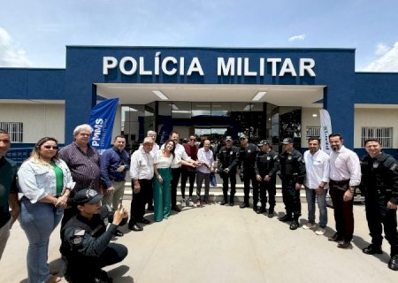 Governo de MS entrega obras de impacto no esporte, segurança e saneamento em Chapadão do Sul