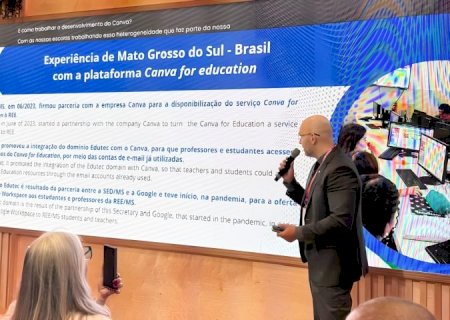 MS é destaque em Londres ao apresentar em evento global ferramentas digitais na educação