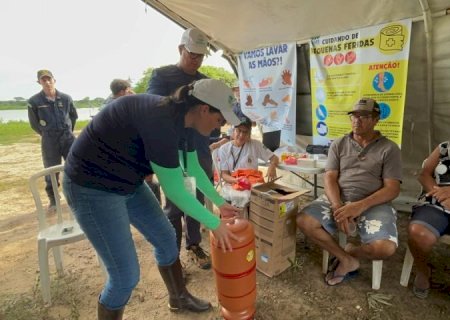Governo de MS entrega filtros de água para comunidades ribeirinhas do Pantanal