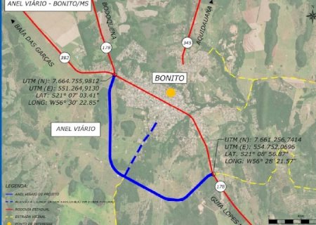 Governo de MS lança licitação para pavimentar do Anel Viário de Bonito, com investimento de R$ 51,2 milhões