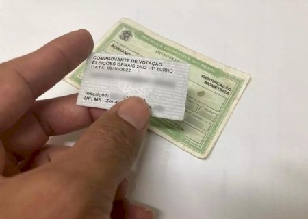 Em MS, 90 mil eleitores t&ecirc;m at&eacute; 2&ordf; feira para regularizar o t&iacute;tulo