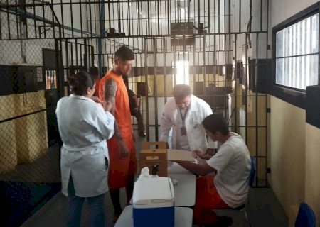 Campanha de vacinação contra Influenza avança nas unidades penais de Mato Grosso do Sul