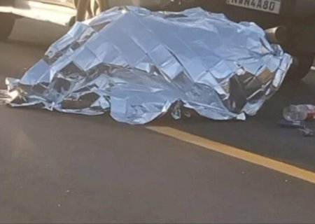 Motociclista morre ao bater na traseira de Hilux na BR-158 em Cassilândia