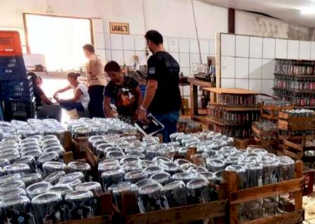 Fábrica clandestina de bebidas é descoberta em Terenos e dono acaba preso