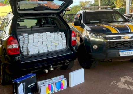 Médico é preso em Dourados com 289 iPhones e iPads avaliados em R$ 2,2 milhões