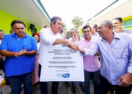 Rochedo recebe obras de infraestrutura urbana e educação para melhorar a vida do cidadão