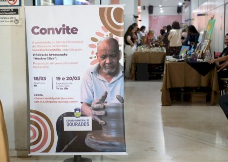 5ª Feira de Artesanato expõe talentos na Câmara de Dourados