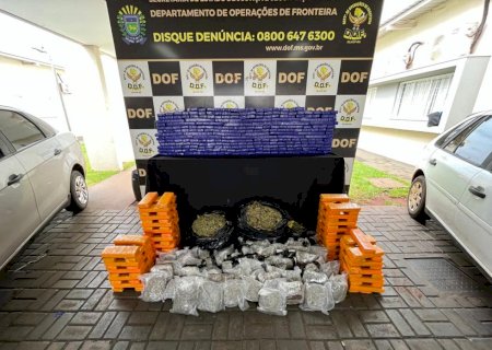 DOF prende mulher transportando mais de 300 quilos de drogas