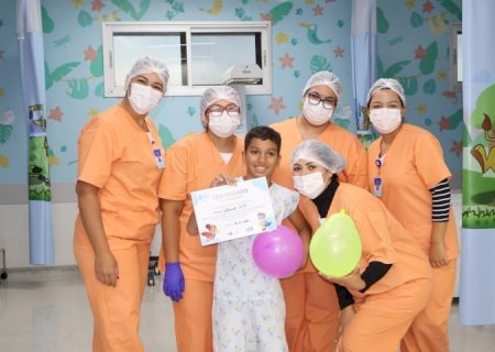 HR de Dourados transforma alta hospitalar em momento de celebração para crianças da pediatria