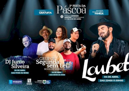 Loubet e Grupo Segunda Sem Lei agitam sábado na Festa da Páscoa