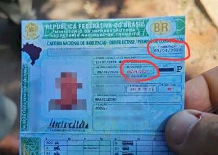 Idoso &eacute; preso ap&oacute;s apresentar CNH falsa com erro grotesco em abordagem
