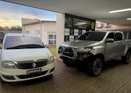 Polícia recupera caminhonete furtada no Paraná e prende 2 homens em Dourados