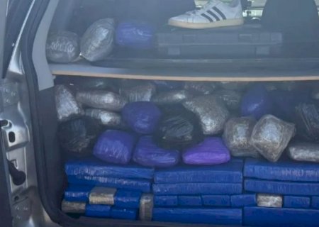 PRF apreende 261 Kg de drogas e um revólver em Caarapó