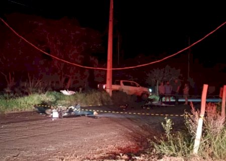 Jovem morre após moto bater em poste na MS-166 em Antônio João