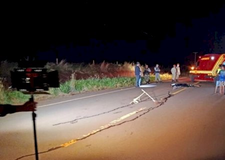 Motociclista morre atropelado por caminhão na MS-278, na região de Cristalina