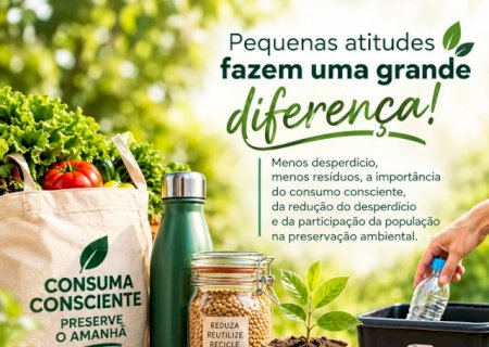 Prefeitura de Maracaju incentiva hábitos sustentáveis para reduzir a geração de resíduos sólidos urbanos.
